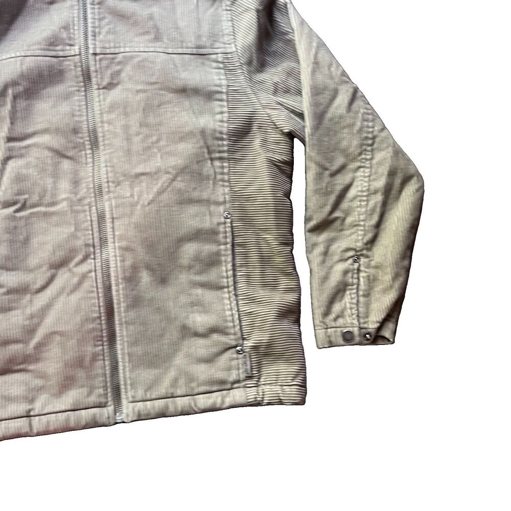 Woolrich Corduroy Sherpa Lined Full Zip Ranch Jacket Dark Wheat Men's Small - Picture 3 of 8
